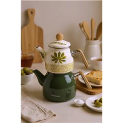 Bambum B6561 Unique Bambu Kulplu Çaydanlık Takımı Herb
