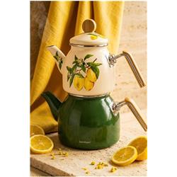 Bambum B7751 Unique Bambu Kulplu Çaydanlık Takımı Limon