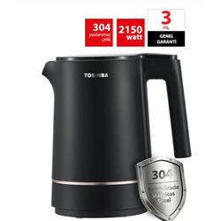 Toshiba KT-15PS1WCIS(K) Su Isıtıcı Kettle Siyah 1,5Lt