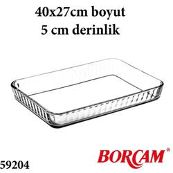 Paşabahçe Borcam 59204 Dikdörtgen Tepsi -6 Paket-