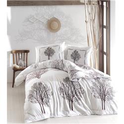 Altınbaşak Creaforce Tek Kişilik Nevresim Takımı Tree Kahve