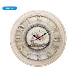 Galaxy 1965-PA Premium Metalize Duvar Saati - Pudra Gold