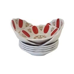 Porland Acem Yaldızlı Porselen Çay Tabağı -24 Adet-