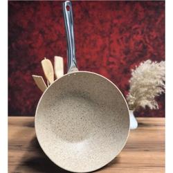 Falez Creamy Granit Wok Tava 28 Cm