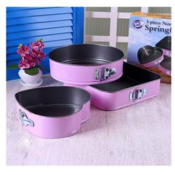 Fame Kitchen 068P Kelepçeli Teflon Kek Kalıbı Seti 3lü