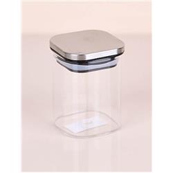 Balsa KVN-22 Kare Metal Kapaklı Cam Kavanoz Saklama Kabı 700 ml